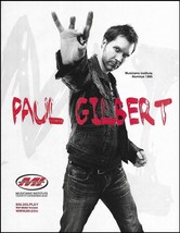 Mr. Big band Paul Gilbert 2011 Musicians Institute advertisement 8 x 11 ad print - $4.46