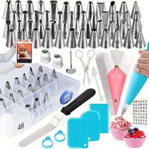 100Piece Cake Decorating Set with Piping Bags and Tips - £22.34 GBP