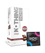 Skore Nothing Thinnest Condoms | Chocolate Flavored | Pack of 1 | 10&#39;s each - £11.68 GBP