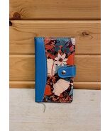 Diary Journal Small Floral Design With Button Clasp And Ribbon Book Mark - $13.93 CAD
