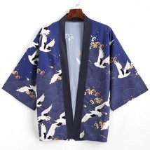 Zaful Open Front Kimono Cardigan, Men, Blue - £19.65 GBP