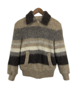 Vintage Alafoss IceWool Icelandic Virgin Wool Jacket Zip Sweater Womens ... - $90.93 CAD