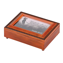 Elegant Music Box With Eagle &amp; Isaiah 40:31 - £37.45 GBP