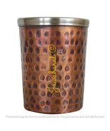 Steel Copper Glass With Hammered Antique Dark Tone Design Drinkware &amp; Se... - $594.15 MXN