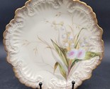 Antique c.1900 W. Guerin Limoges France Hand Painted White Orchid Floral... - $39.59