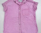 Lola River Cotton Gauze Shirt Short Sleeve Button Down Blouse  Womens Sm... - $19.79