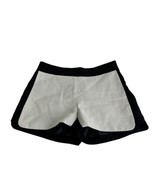 j crew travel black white Textured tuxedo Mini Shorts Size 2 - $21.77