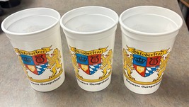 Oktoberfest Delaware Saengerbund Set 3 Vintage Collectible 20oz White Beer Cups - $19.99