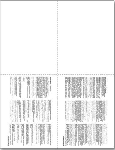 EGP IRS Approved 1099-R Blank 4up Tax Form with Backers, 100 Recipients - $15.25