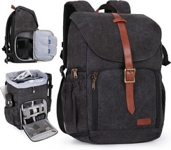 Bagsmart Camera Backpack, Dslr Slr Camera Bag Backpack, Waterproof, Black. - £61.77 GBP