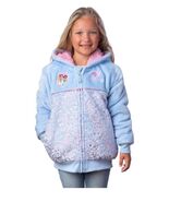 Princess Boys Girls Hoodie Blue Multicolor Plush Pockets Full-Zip Disney... - $742.27 MXN