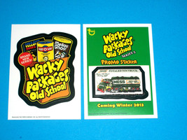Wacky Packages Old School 4th Series Brand New Series Insert &amp; OS5 Promo Both - £1.59 GBP