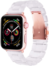 V-MORO Compatible iWatch Band Women Men- Fashion Resin iWatch Band Bracelet Meta - £51.95 GBP