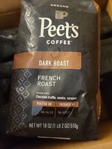 6 Bags Peet&#39;s Coffee Dark Roast Ground Coffee - French Roast 10.5 Ounce ... - £54.37 GBP