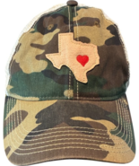 heart of texas green camo mesh snapback adjustable trucker hat by Legacy - $255.17 MXN