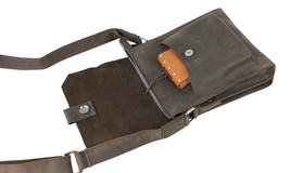 Vagarant Traveler Full Grain Leather Casual Messenger Shoulder Bag LS63.DS - $115.00