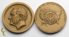 Medallic Art Co Lyndon Johnson Presidential Inauguration Medal 2 piece lot MACO - £24.92 GBP