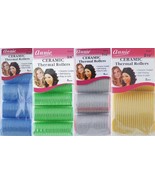 Ceramic Thermal Hair Rollers/Curlers Easy To Use Self-Griping No Pins/Clips - $74.63 MXN