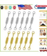 12 Pack Magnetic Necklace Clasps - Easy-Fasten Jewelry Closures in Gold ... - $15.93 CAD