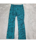 Lululemon Women&#39;s 2 In Movement Cropped Leggings Teal &amp; Black Geo Print ... - £31.13 GBP