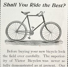 Victor Bicycles 1894 Advertisement Victorian Overman Wheel Co Bikes ADBN1qq - £19.26 GBP