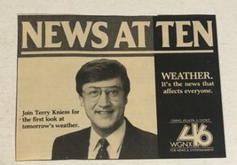 1991 News At Ten Vintage Tv Guide Print Ad Terry Kniess WGNX Atlanta Tpa26 - $5.93