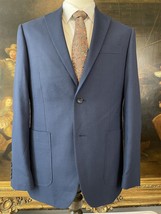 NEW Nordstrom Rack 40R Blue Stretch Trim Fit 2Btn Blazer Jacket Sport Coat - £55.53 GBP