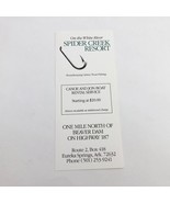 Spider Creek Resort on the White River Brochure Eureka Springs Arkansas ... - $108.74 MXN