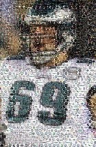 Amazing Philadelphia Eagles JON RUNYAN Montage #ed COA - $11.51