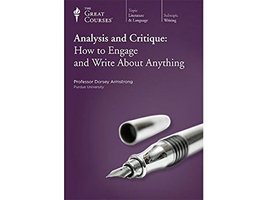 The Great Courses: Analysis and Critique [DVD] - £3.94 GBP