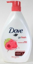 1 Bottle Dove 27.05 Oz Go Fresh Renew Raspberry &amp; Lime Scent Body Wash With Pump - £16.71 GBP