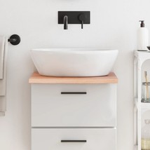 Bathroom Countertop Light Brown 15.7&quot;x23.6&quot;x0.8&quot; Treated Solid Wood - $129.99