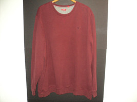 Izod Sweatshirt Men&#39;s 2XLT Burgundy Long Sleeves Very Soft - £15.90 GBP