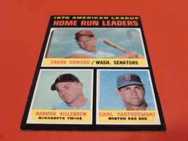 1971 Topps A.L. H. Run Leaders 1970 #65 Nm / Mint Or Better !! - $139.99