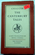 vntg Geoffrey Chaucer 1952 Penguin Classic THE CANTERBURY TALES medieval tales - £9.03 GBP
