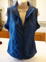 Women&#39;s Missy Everlast Fleece Vest Full Zip Estate Blue LARGE NEW - $29.02