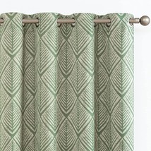 Jinchan Moderate Room Darkening Thermal Insulated Curtains, 63&quot; L,, Grommet Top. - £37.64 GBP