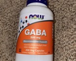 NOW Foods Gaba 500 mg 200 Veg Caps 12/28 - $19.99