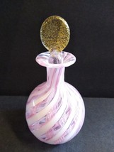 Italian Vetri Cenedese Perfume Stopper Bottle Striped Cane Glass Murano Vintage - £276.97 GBP