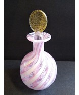 Italian Vetri Cenedese Perfume Stopper Bottle Striped Cane Glass Murano ... - £272.56 GBP