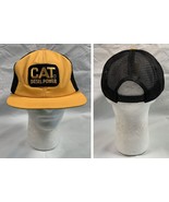 VTG CAT Diesel Power Caterpillar Snapback Trucker Baseball Hat Mens USA ... - £140.88 GBP