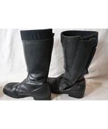 Vintage Daytona Motorcycle Black Leather Boots 44 - $88.11