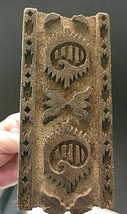 VINTAGE WOODEN BLOCK PRINT STAMP PAISLEY PATTERN image 5