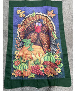 Thanksgiving Turkey Porch Garden Flag Decor Approximately 28.5”x 42” - £6.73 GBP