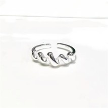 Wave Sweet Creative 925 Sterling Silver Jewelry Temperament Thread Fashion Ring - £8.66 GBP