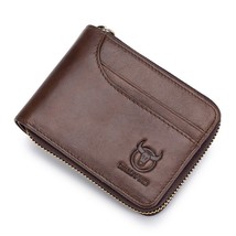 Bullcaptain Rfid New Men&#39;s Wallet Leather Coin Purse Designer Brand Wallet Clutc - £82.58 GBP