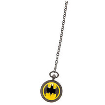 Batman Logo Cover Pocket Watch Black - £31.44 GBP
