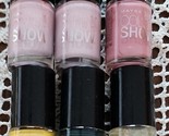 Six (6) Maybelline Color Show ~ Nail Lacquer Polish ~ 61 (2)/81/230/265/... - $22.44