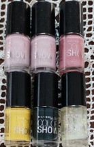 Six (6) Maybelline Color Show ~ Nail Lacquer Polish ~ 61 (2)/81/230/265/... - $22.44