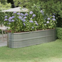  Garden Raised Bed Silver Powder-coated steel Large - €234,55 EUR